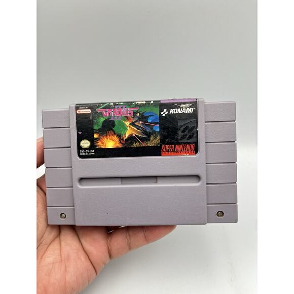 Gradius III (Super Nintendo, 1991) Authentic SNES - Cart Only - Picture 2 of 5